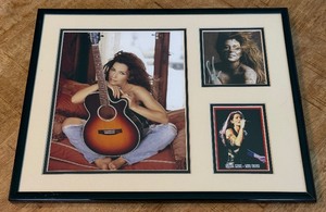 Shania Twain Autograph Custom Framed and Matted 11x14 Piece