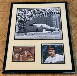 Brooks Robinson Autograph Custom Framed and Matted 11x14 Piece