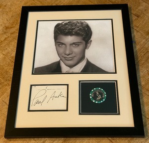 Paul Anka Autograph Custom Framed and Matted 11x14 Piece