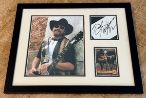 Hank Williams Jr. Autograph Custom Framed and Matted 11x14 Piece