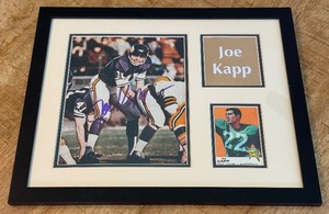 Joe Kapp Autograph Custom Framed and Matted 11x14 Piece