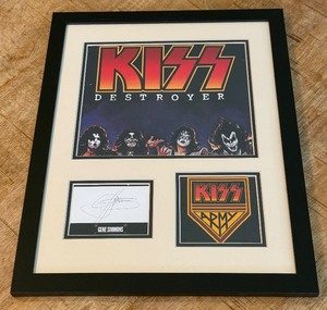 Gene Simmons Autograph Custom Framed and Matted 11x14 Piece