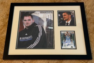 Kevin Love Autograph Custom Framed and Matted 11x14 Piece