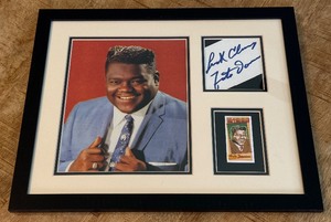 Fats Domino Autograph Custom Framed and Matted 11x14 Piece