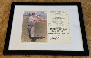 George Kell Autograph Custom Framed and Matted 11x14 Piece