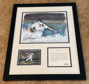 Rick Aguilera Autograph Custom Framed and Matted 11x14 Piece