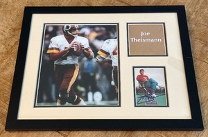 Joe Theismann Autograph Custom Framed and Matted 11x14 Piece