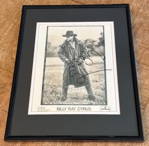 Billy Ray Cyrus Autograph Custom Framed and Matted 11x14 Piece