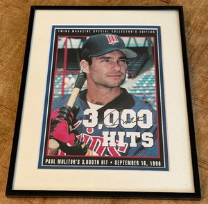 Paul Molitor Autograph Custom Framed and Matted 11x14 Piece