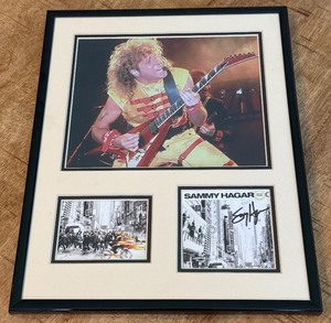 Sammy Hagar Autograph Custom Framed and Matted 11x14 Piece