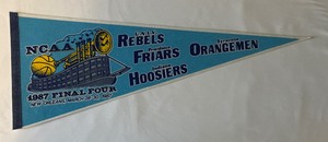 1987 NCAA Final Four Vintage Basketball Pennant