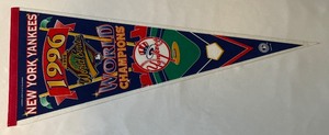 New York Yankees 1996 World Series Champions Pennant