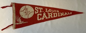Vintage St. Louis Cardinals Felt Pennant