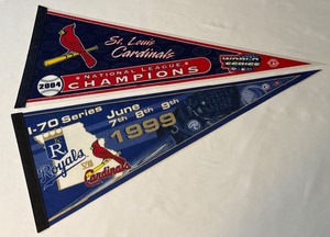 (2) St. Louis Cardinals Baseball Pennants