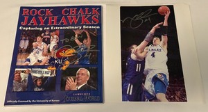 (2) Nick Collison Autographs - Kansas University Basketball