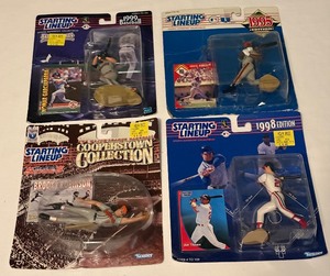 (4) Baseball Starting Lineup Figures - Robinson, Thome, Garciaparra, Fielder