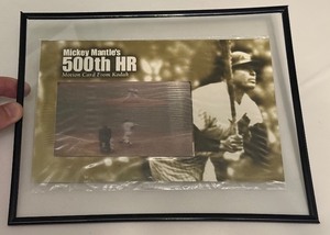 Mickey Mantle 500th Homerun Motion Card From Kodak