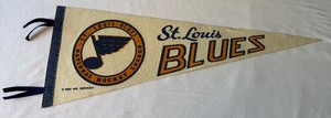 St. Louis Blues Vintage 1969 Hockey Pennant