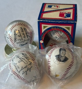 (4) Minnesota Twins Baseballs - Kirby Puckett Stat Ball and 3 Stamped Team Balls