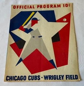 1964 Chicago Cubs Vintage Wrigley Field Program