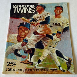 1970 Minnesota Twins Official Program and Scorecard