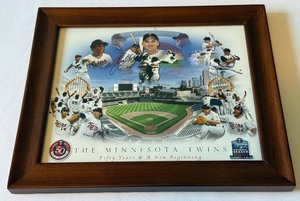 Tony Oliva Autographed 50 Years Photo Framed - Minnesota Twins Baseball