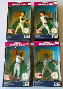 (4) Baseball Superstar Statues - Boggs, Smith, Gooden, Gibson