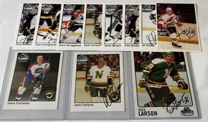 (11) Hockey Autograph Cards - NHL Minnesota Alumni