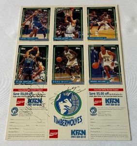 NBA Summer Showcase Minnesota Timberwolves Program w 4 Autographs - Kerry Kittles