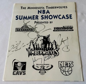 Minnesota Timberwolves Autographed Wolf Tracks Magazine