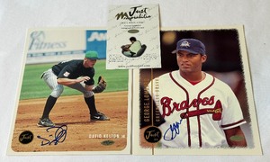 George Lombard and David Kelton Minor League Baseball Autographs