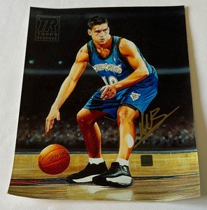 Wally Szczerbiak Autograph 2000-01 Topps Reserve Basketball Canvas Card