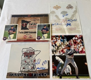 Minnesota Twins Multiple Autographed Pieces