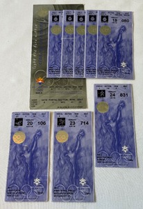 2002 Salt Lake City Olympics Tickets - Gold Medal Hockey, Closing Ceremony, Short Track, Slalom