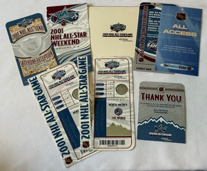 2001 NHL All-Star Game Ticket Set