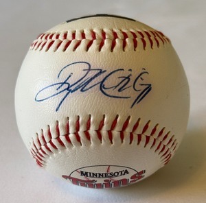 Doug Mientkiewiscz Autographed Minnesota Twins Baseball