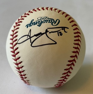 Jason Bartlett Autographed Rawlings OMLB Baseball Minnesota Twins