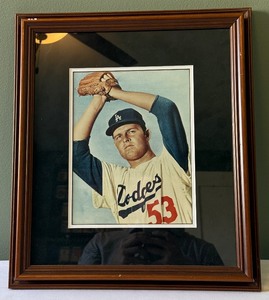Don Drysdale Photo Framed an Matted - nice piece
