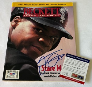 Frank Thomas Autograph w PSA DNA COA Beckett Baseball Magazine