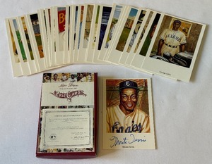 Negro League Fine Arts Post Card Set w Monte Irvin Autograph