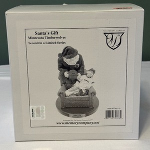 Minnesota Timberwolves Santa Clause Christmas Statue #2 - New in Box