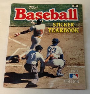 1984 Topps Baseball Sticker Yearbook - Complete w Stickers