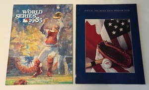 1985 and 1986 Official World Series Baseball Programs