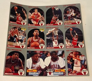1990 NBA Hoops Osco Drug Chicago Bulls Card Set w Michael Jordan