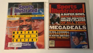 (2) Wayne Gretzky Sports Illustrated Magazines
