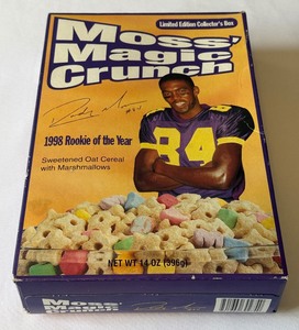 Moss Magic Crunch Limited Edition Minnesota Vikings Cereal Box