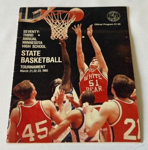 1985 Minnesota High School State Basketball Tournament Program