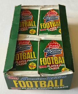 1990 Fleer Football Premiere Edition Pack Box - 1