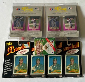 Lot of Misc Baseball Cards - Classic Card Games, 1989 Athletics Team Sets, 1990 UD High # Series Set