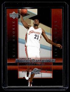 LeBron James Rookie Exclusives 2003-2004 Upper Deck Star Rookie #1 Basketball Card